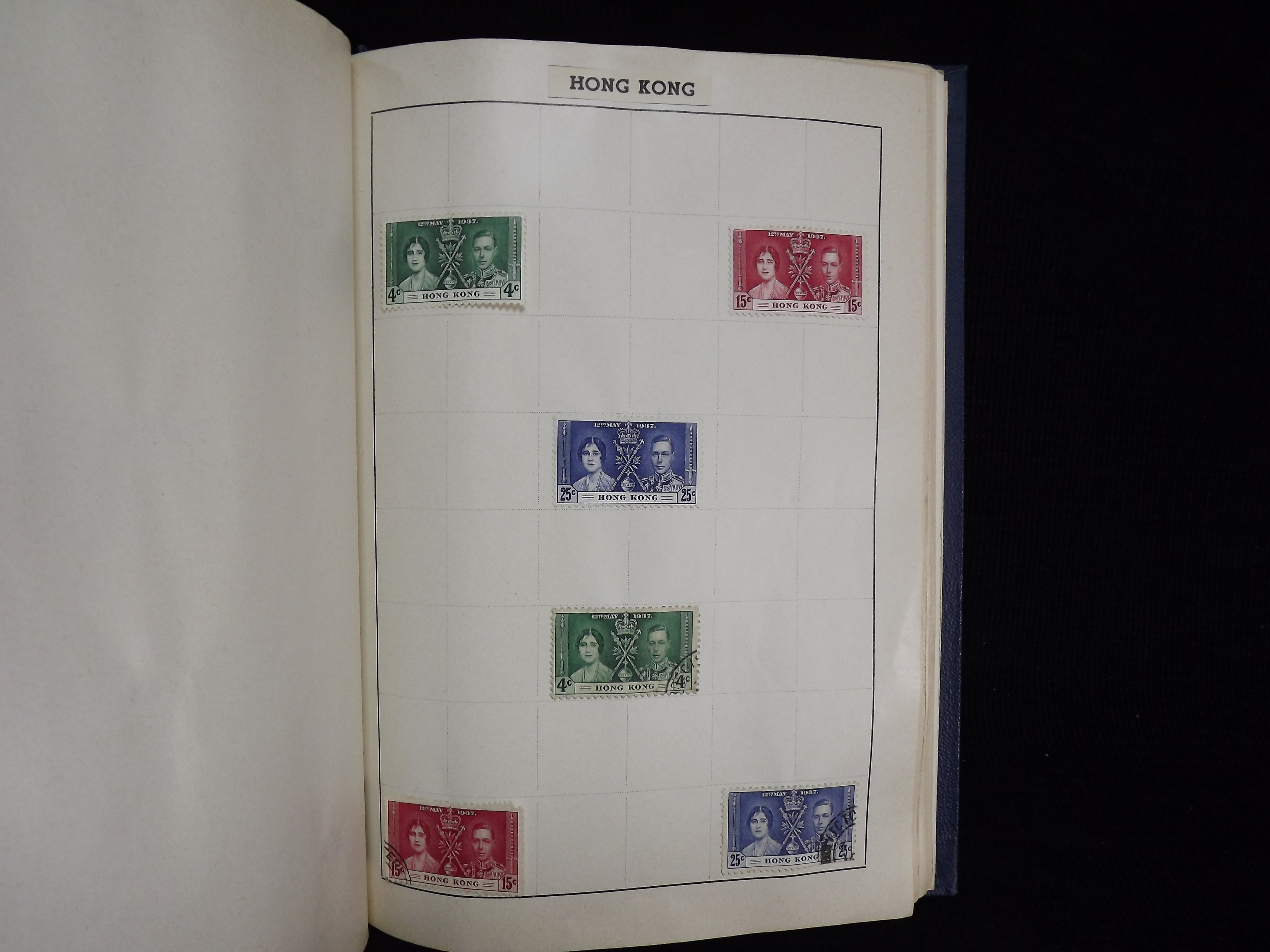 Great British & Commonwealth Mint and Used Stamps mounted in Cardinal Blue Album. Typed Title on - Image 9 of 11