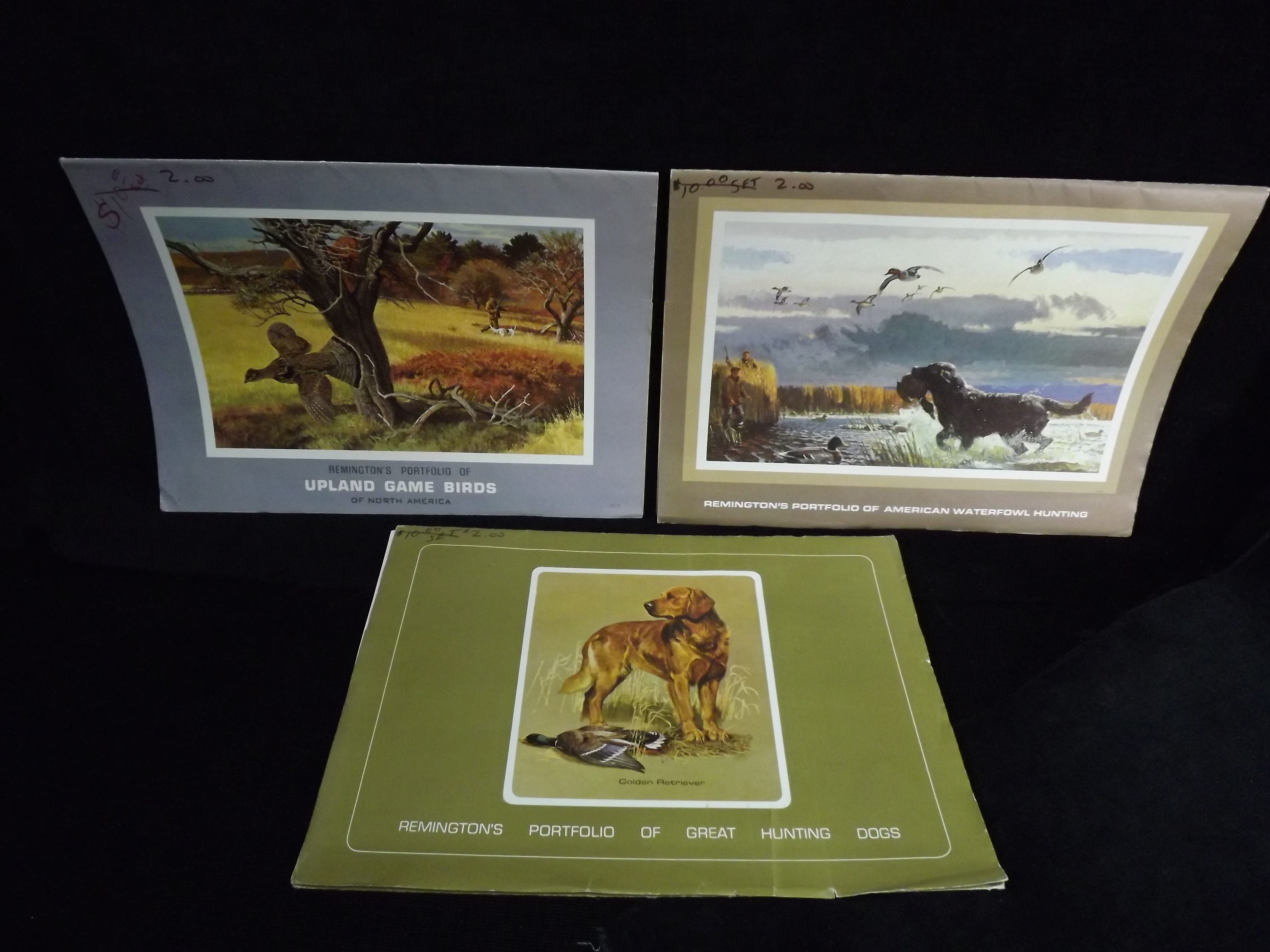 U.S.A. Bob Kuhn, b. 1920-2007, Buffalo, New York - 3 x full sets of Remington Art Company Inc