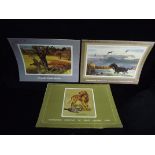 U.S.A. Bob Kuhn, b. 1920-2007, Buffalo, New York - 3 x full sets of Remington Art Company Inc