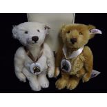 Germany Margarete Steiff 2 x Anniversary '1847-1997' Teddy Bears. Knopf im Ohr or Button in Ear.