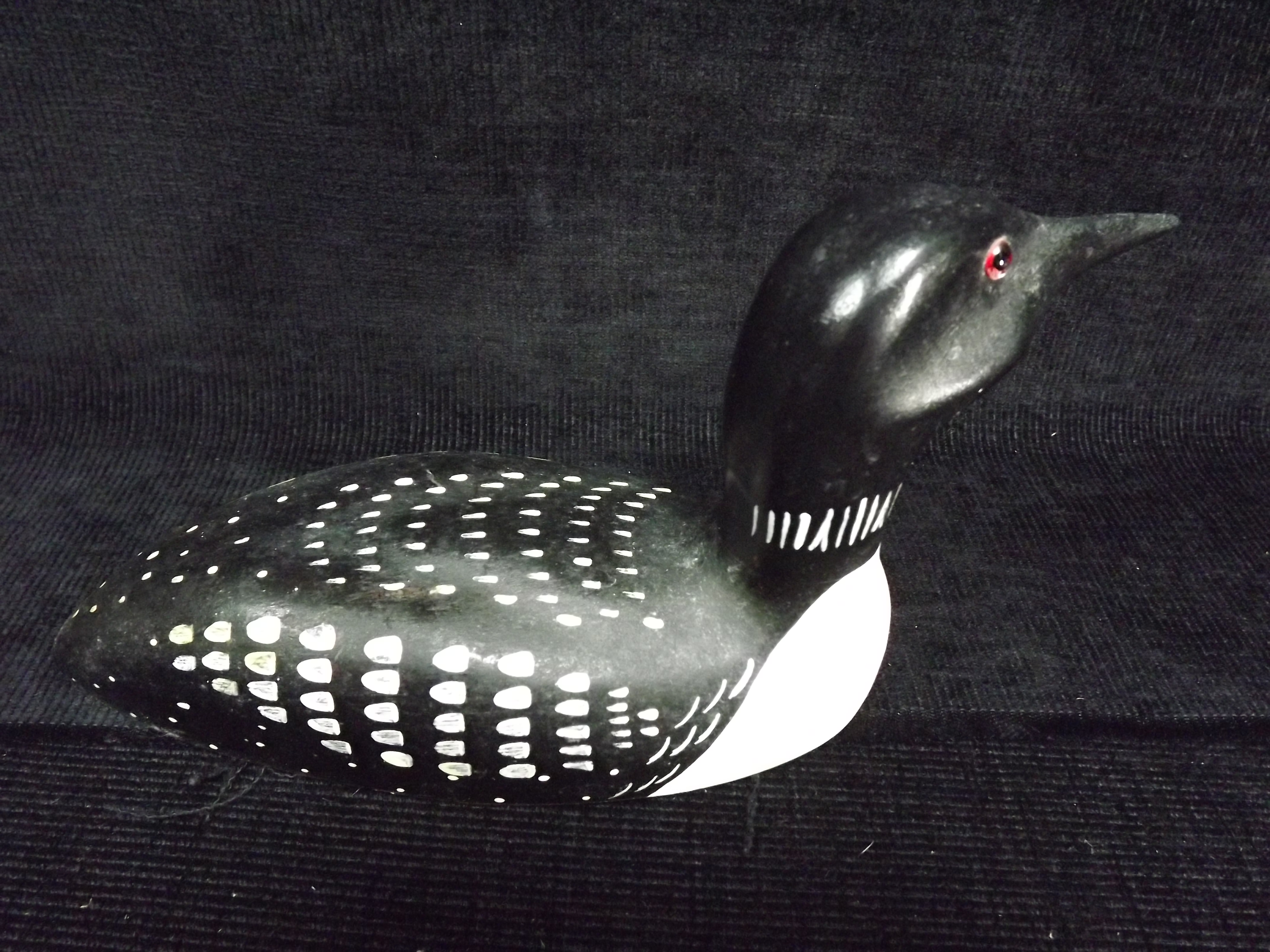 3 x North American Canadian Wooden Bird models - 2 x 'Common Loon' or 'Great Northern Diver' models, - Image 3 of 12