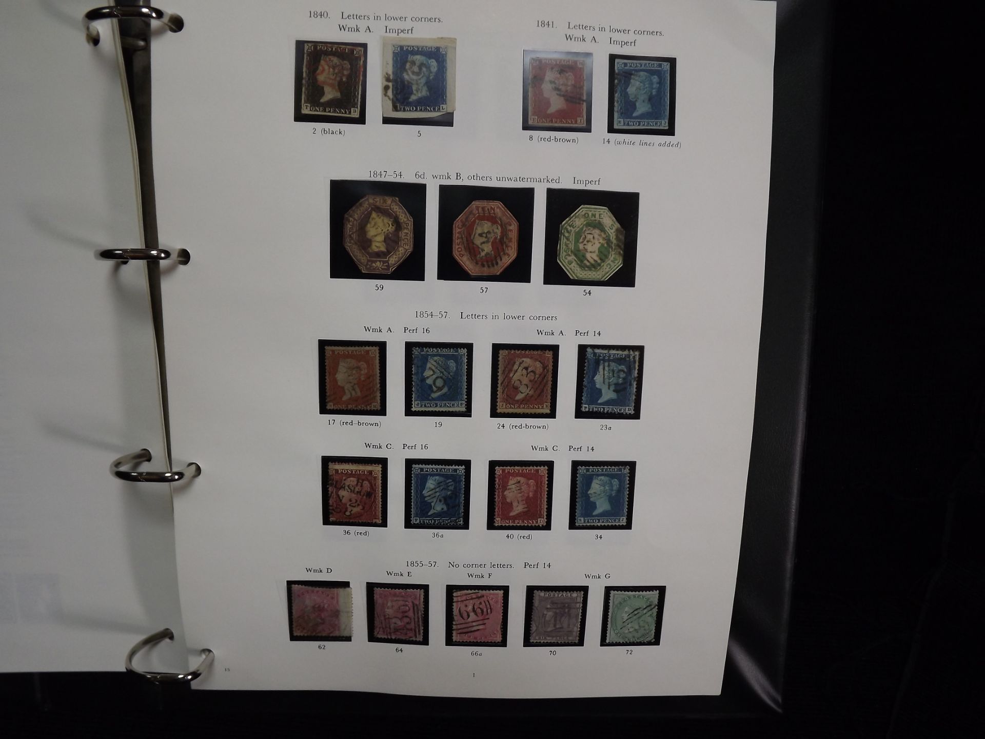 Great British Stanley Gibbons Stamp Album. Volume 1 - Pre-Decimal Issues 1840 - 1970. Penny Black - Image 3 of 34