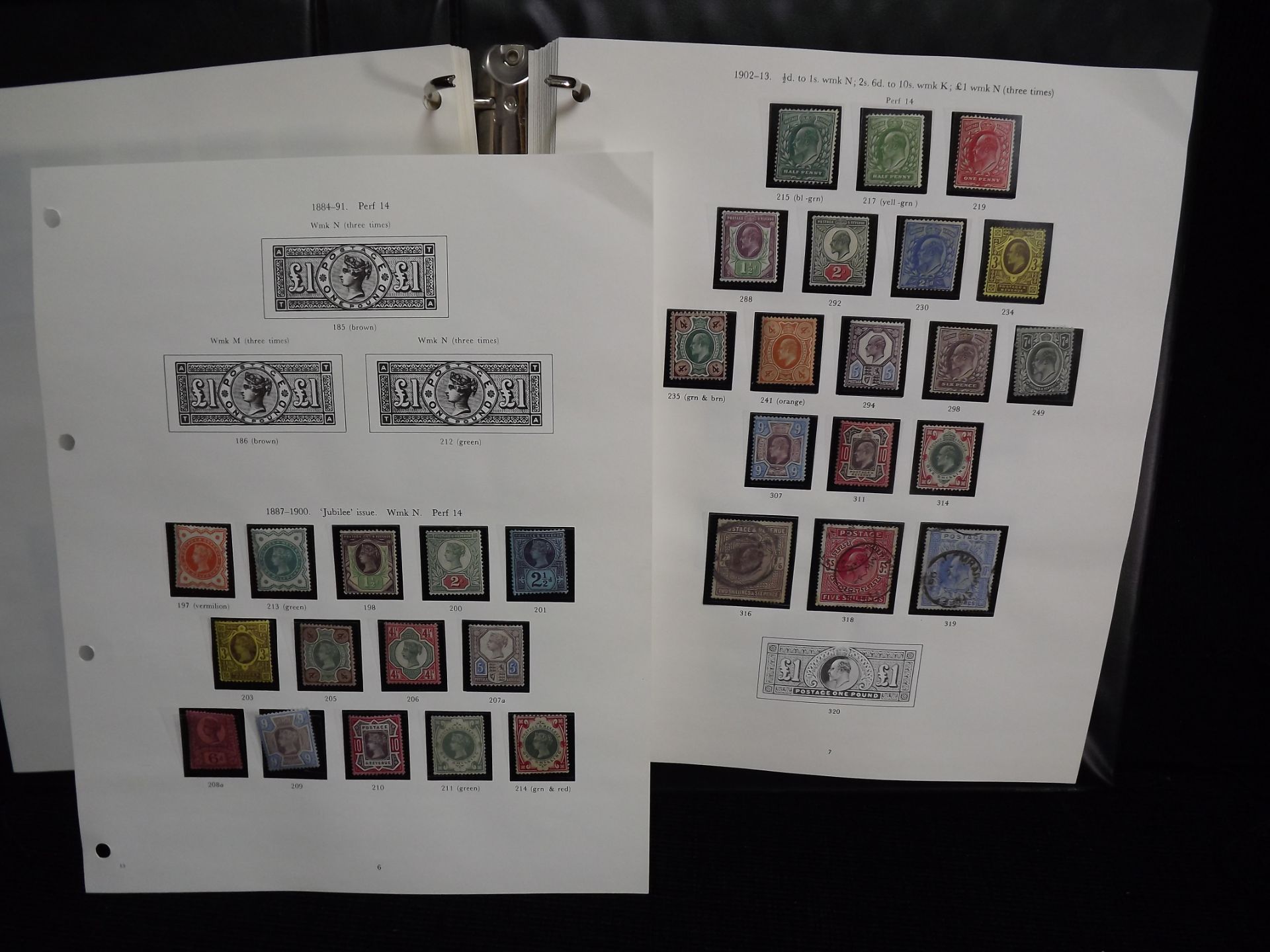 Great British Stanley Gibbons Stamp Album. Volume 1 - Pre-Decimal Issues 1840 - 1970. Penny Black - Image 7 of 34