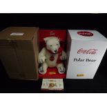 Germany Margarete Steiff Giengen/Brenz - Large size 670336 'Coca-Cola Eisbar' Icebear 1999 Exclusive