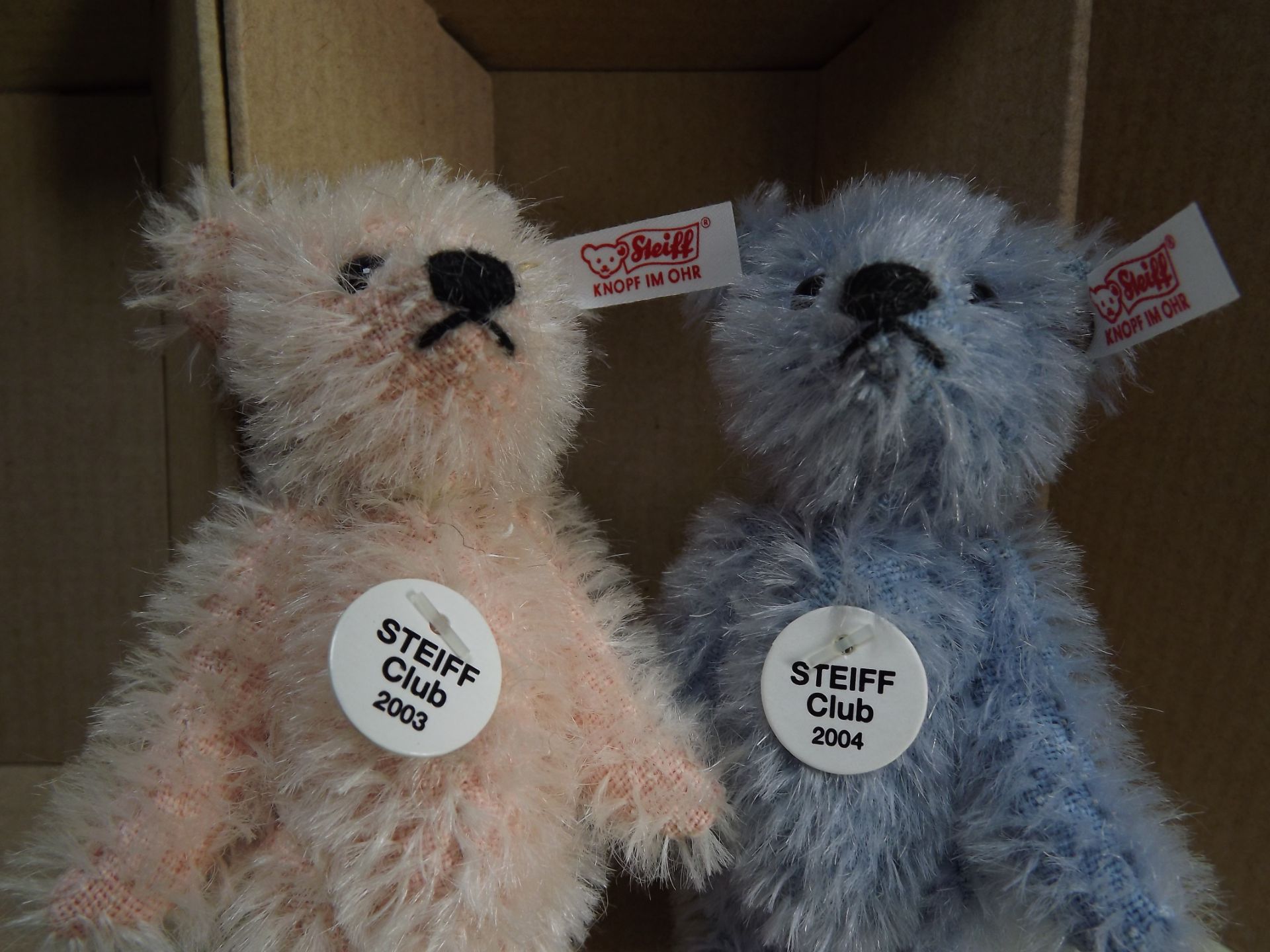 Germany Margarete Steiff 4 x Miniature Club Edition Teddy Bears. Knopf im Ohr or Button in Ear. 2
