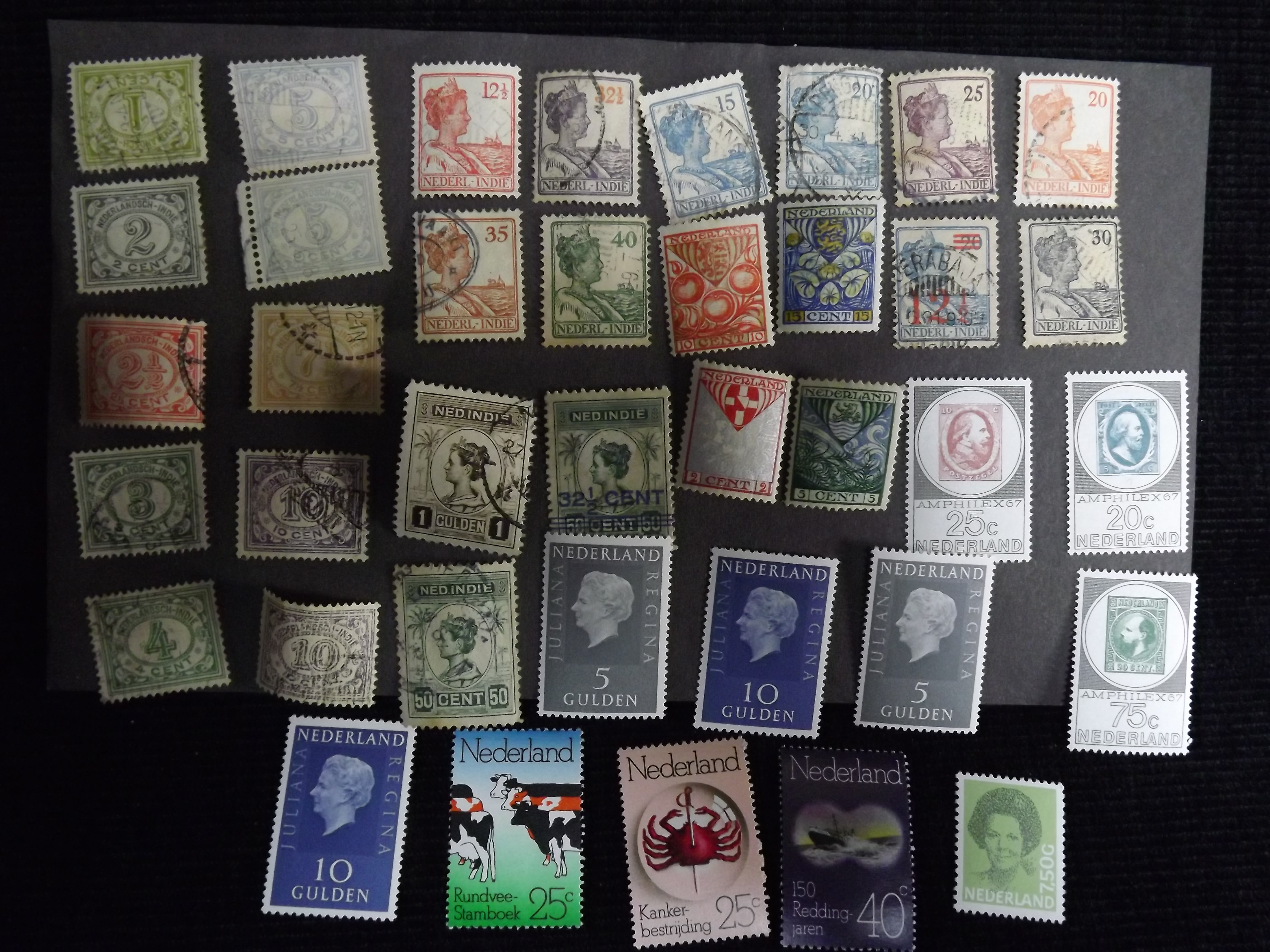 36 x Holland / Netherlands & Dutch Indies Mint and Used Stamps. Nederland. Report - Assortment of