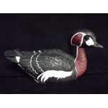 North America / Canada CWG Charlie Warren Garrish, Ocracoke, Goose Decoy - 'Gosset Red Breasted