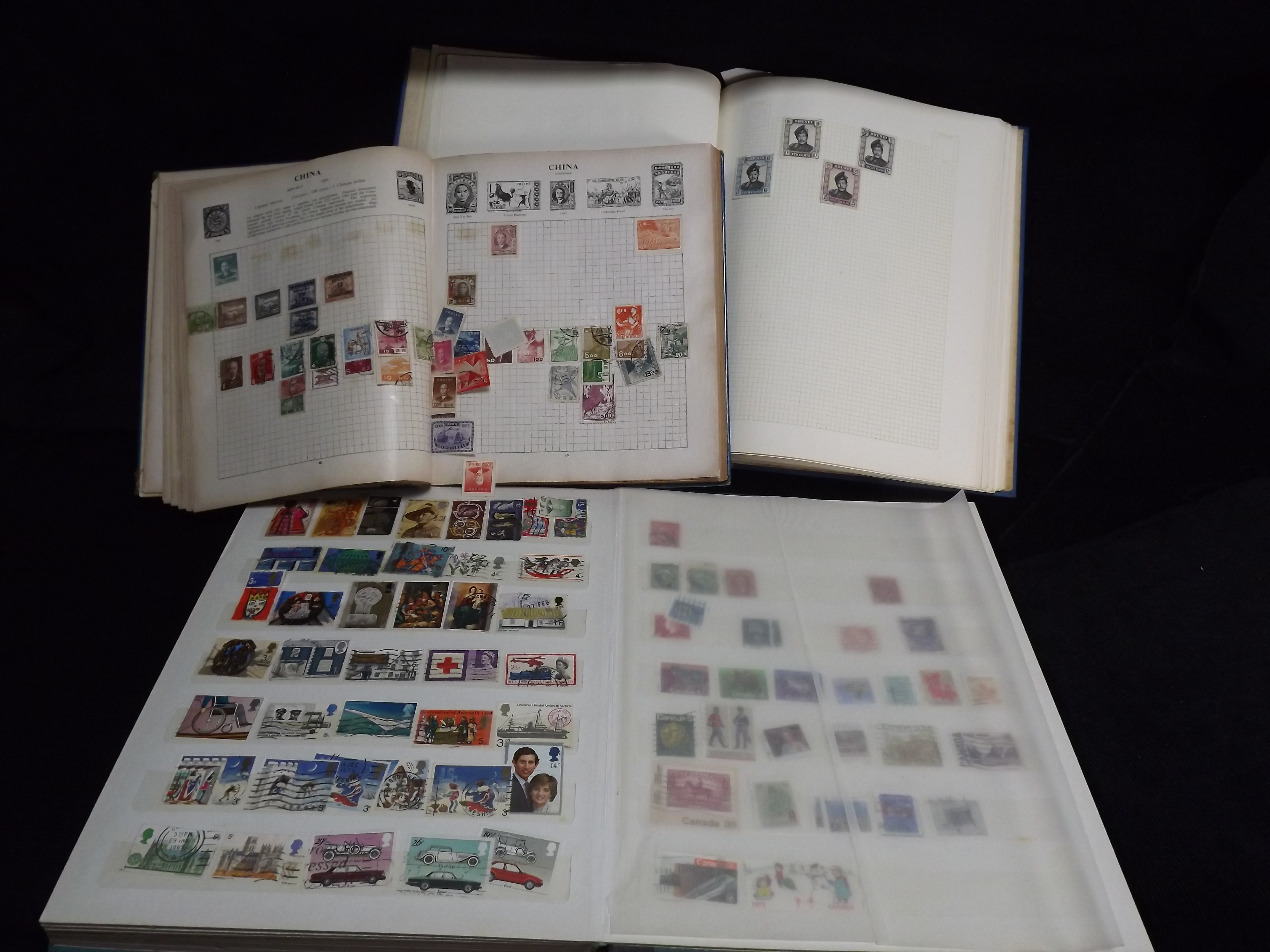 3 x Albums of World, GB and Commonwealth Stamps. Report - Mixed mint and used collection housed in a - Image 14 of 65