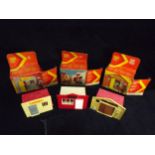 3 x GB Timpo Wild West City series Buildings. Reference number 210 - Jail, 211 - Bank and 215 -
