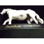 GB Royal Autographed Doulton Race Horse. 'Desert Orchid'. Signed in gold pen, to the back of the