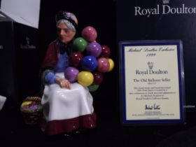 2 x Great Britain Royal Doulton Collectors Club Figures. HN3737 The Old Balloon Seller, Michael