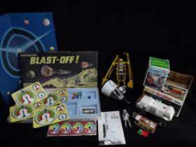 Worldwide Space Exploration Toys and Games c1960's. U.S.A. Mattel Major Matt Mason Man in Space