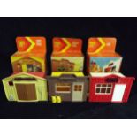 3 x GB Timpo Wild West City series Buildings. Reference number 211 - Bank, 214 - General Store and