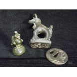 3 x Chinese Ming Dynasty style items, Mythical Beast, Belt Buckle and Rooster