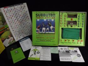 Great Britain Subbuteo Table Soccer Football Game with some 1970's Advertising Ephemera. Continental