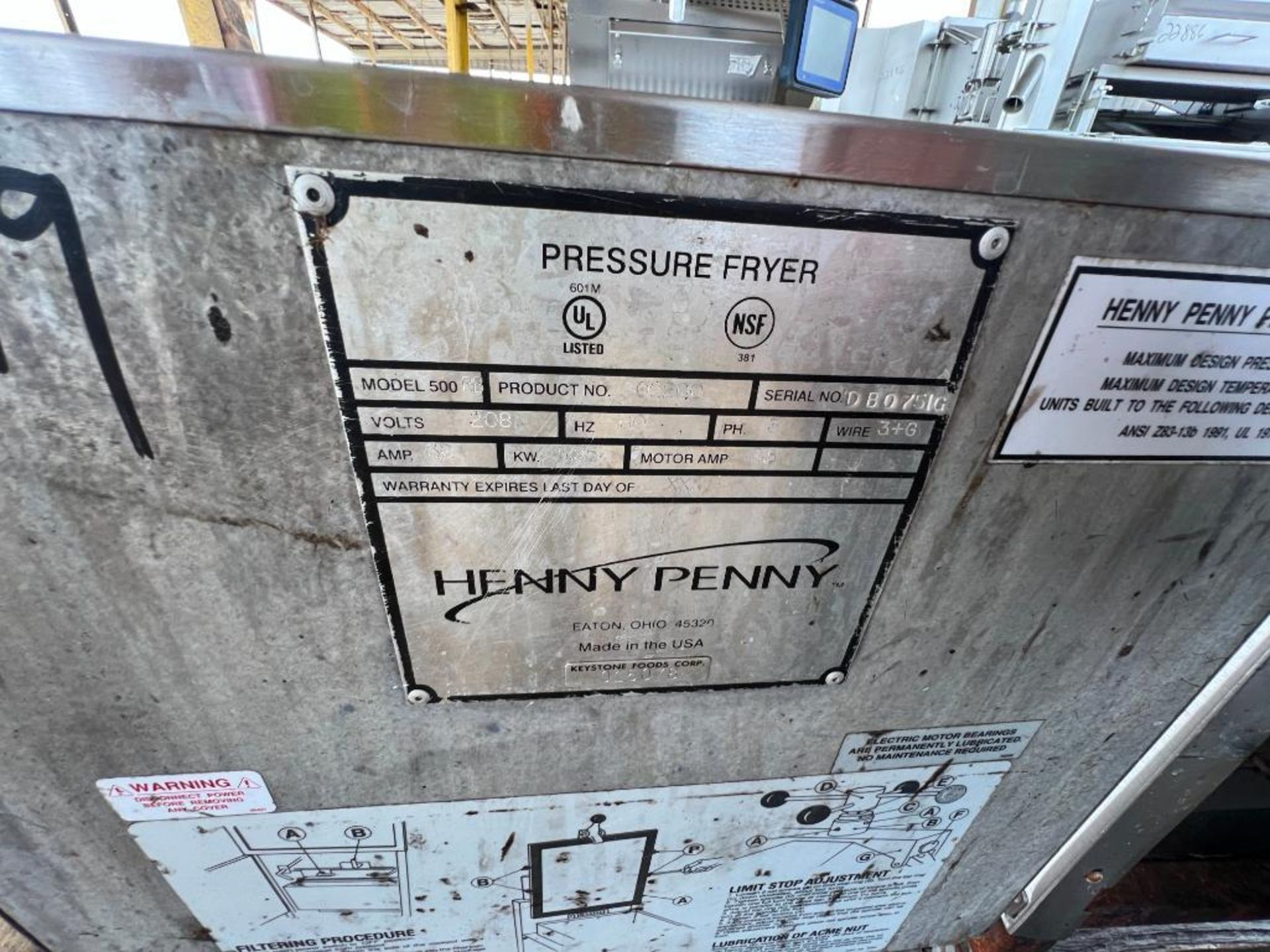 Henny Penny pressure fryer, model: 500RB - Image 2 of 17