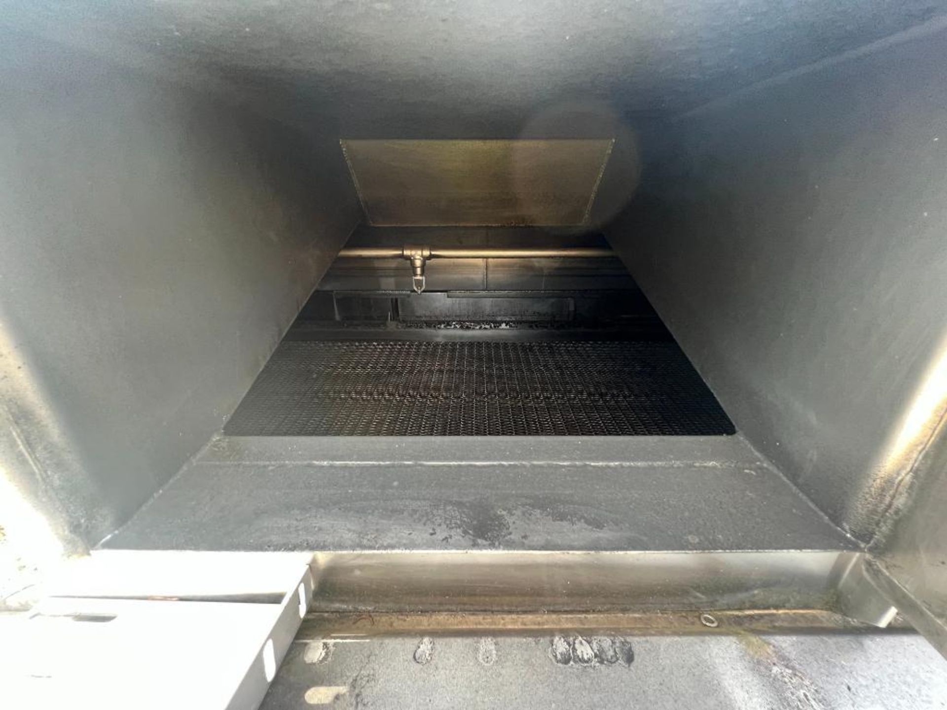 Thermofin fryer, 36 ft long x 48 in. wide, hydraulic lift hood - Image 10 of 13