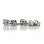 18ct White Gold Ladies Dress Charm Diamond Bracelet - Valued By AGI £9,955.00 - A stunning 18ct