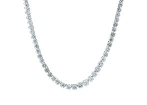18ct White Gold Tennis Diamond Collarate 14.11 Carats - Valued By IDI £49,520.00 - One hundred and