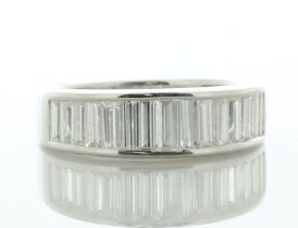 18ct White Gold Channel Set Semi Eternity Diamond Ring 2.00 Carats - Valued By IDI £12,860.00 - 18ct