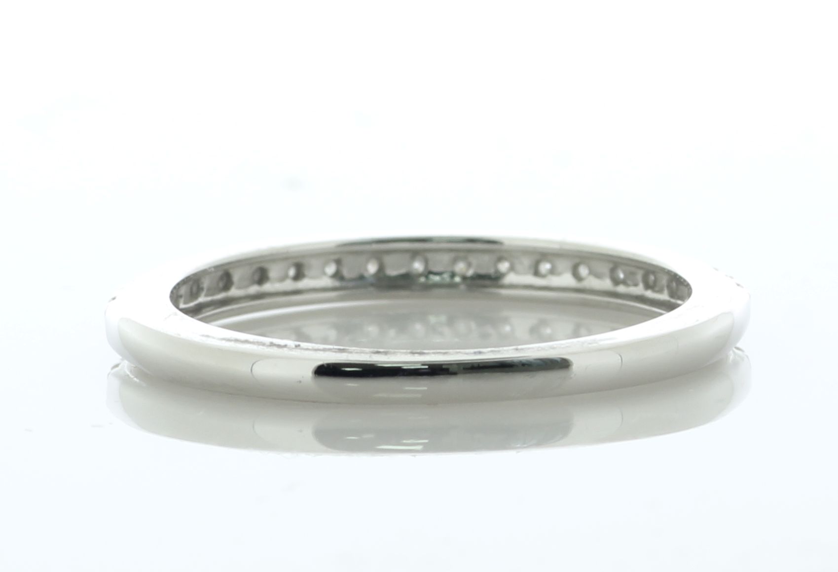 14ct White Gold Semi Eternity Diamond Ring 2mm 0.21 Carats - Valued By IDI £2,995.00 - This - Image 3 of 5