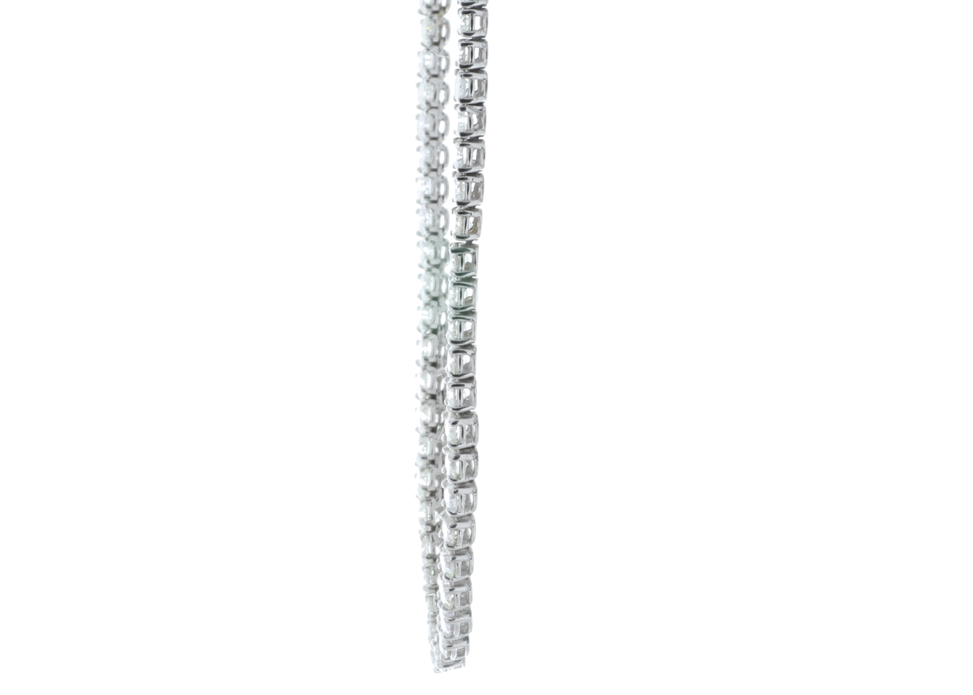 18ct White Gold Tennis Diamond Collarate 14.11 Carats - Valued By IDI £49,520.00 - One hundred and - Image 2 of 4