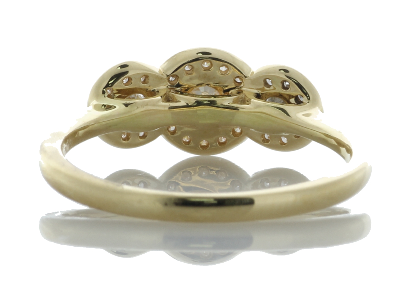 18ct Yellow Gold Three Stone Rub Over Set Diamond Ring (0.21) 0.43 Carats - Valued By GIE £8,275. - Image 5 of 10