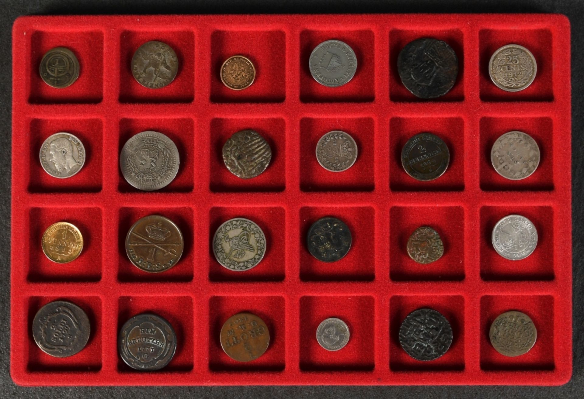 Münzen, 24 Stück
