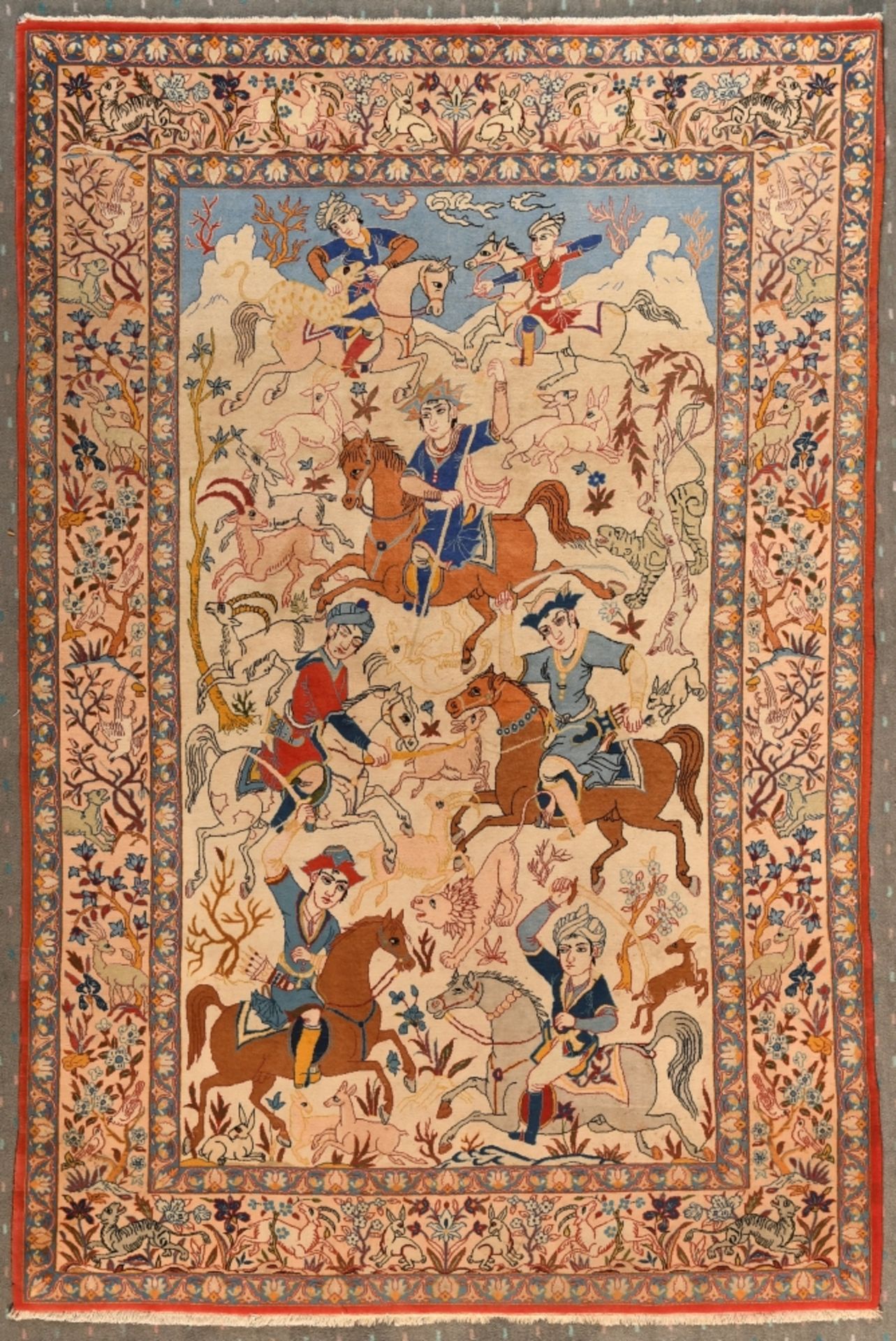 Kork-Jagd-Isfahan, Persien, 108 x 165 cm