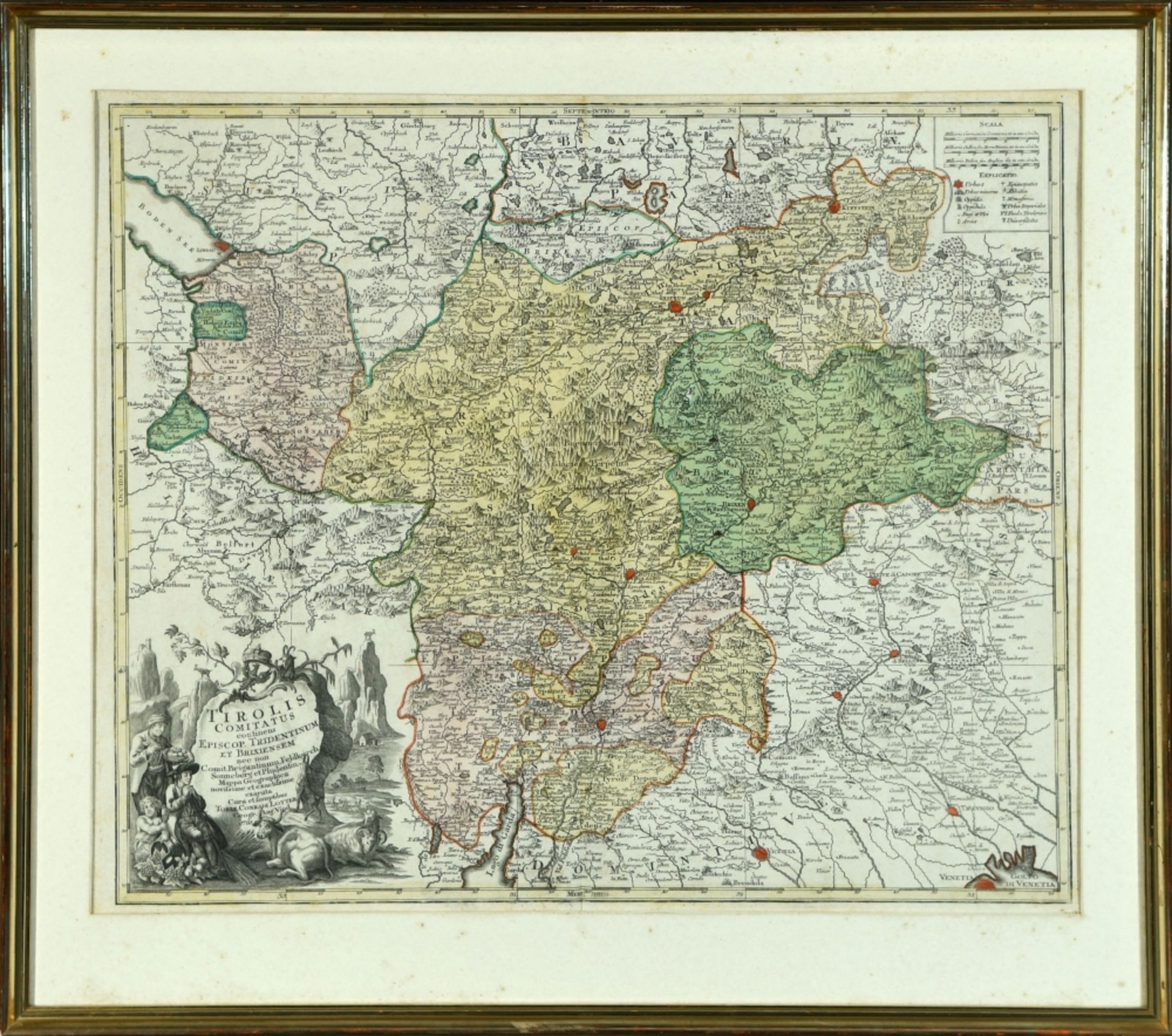 Landkarte "Tirolis Comitatus (Tirol)"
