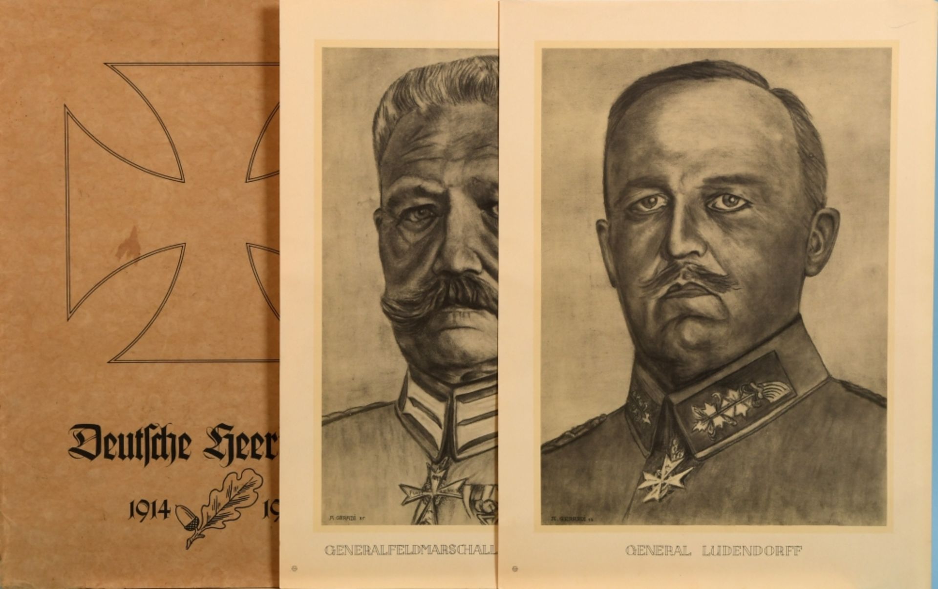 Graphikmappe "Deutsche Heerführer 1914-1918"