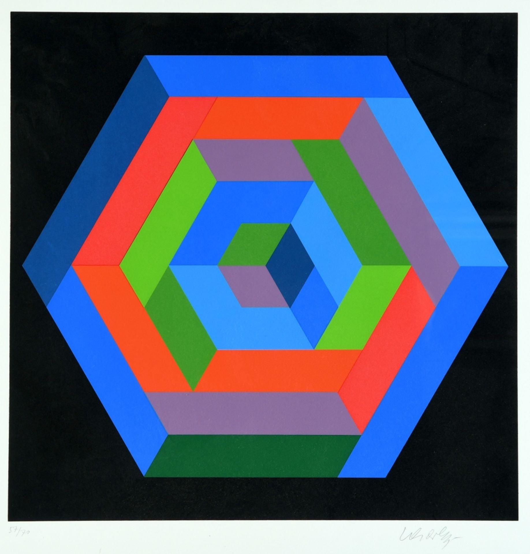 Vasarely, Victor, 1908 Pécs - 1997 Paris - Image 2 of 2