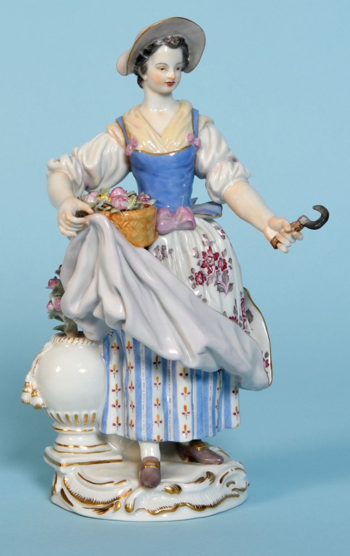 Figur - Gärtnerin "Schwerter Meissen"