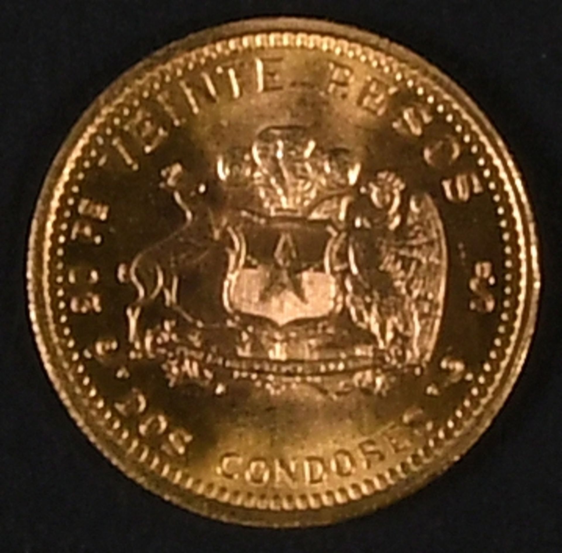 Goldmünze - 20 Pesos, Chile 1976 - Bild 3 aus 3