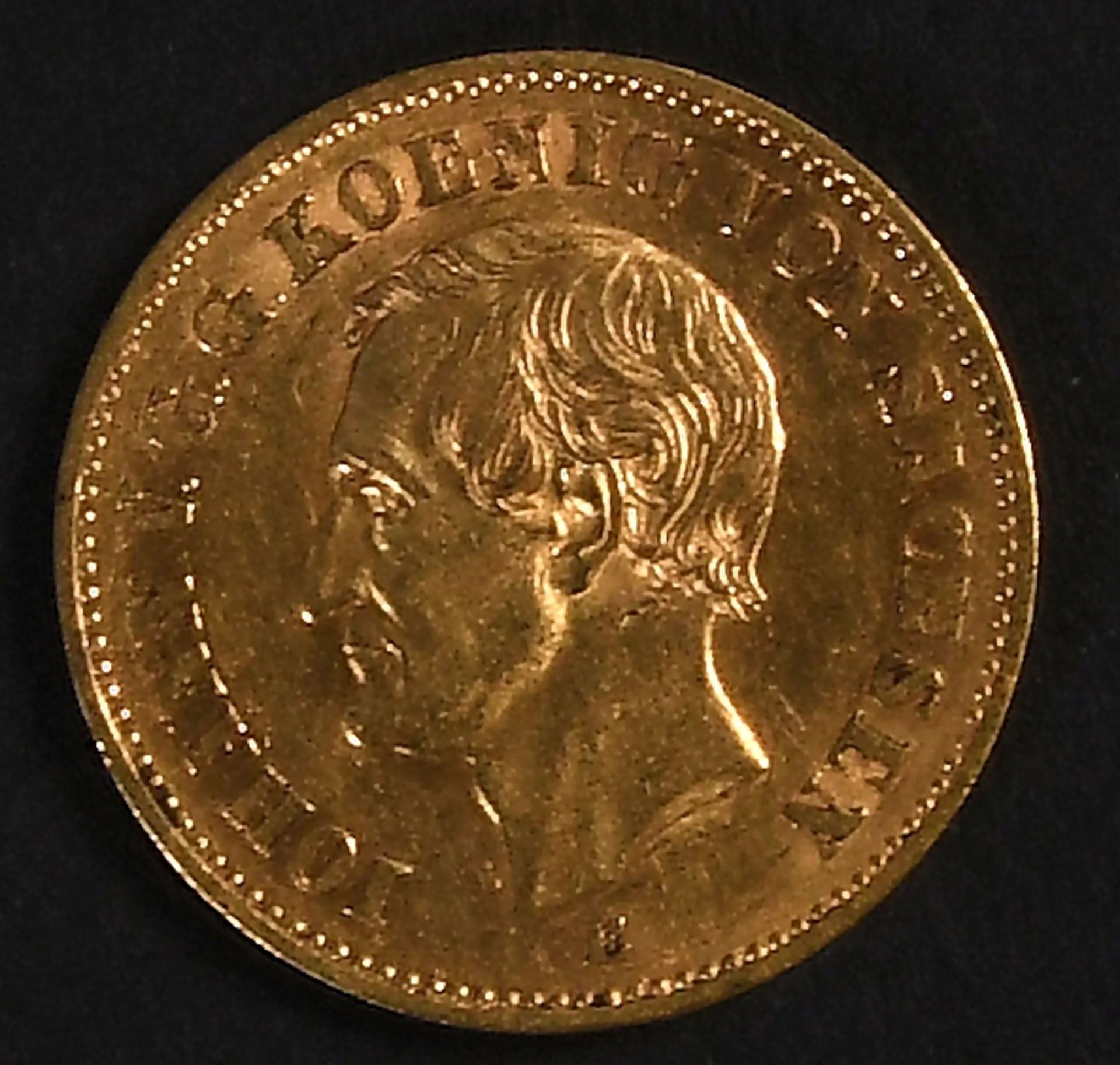 Goldmünze - 20 Mark, Deutsches Reich, Sachsen 1873 - Bild 2 aus 3