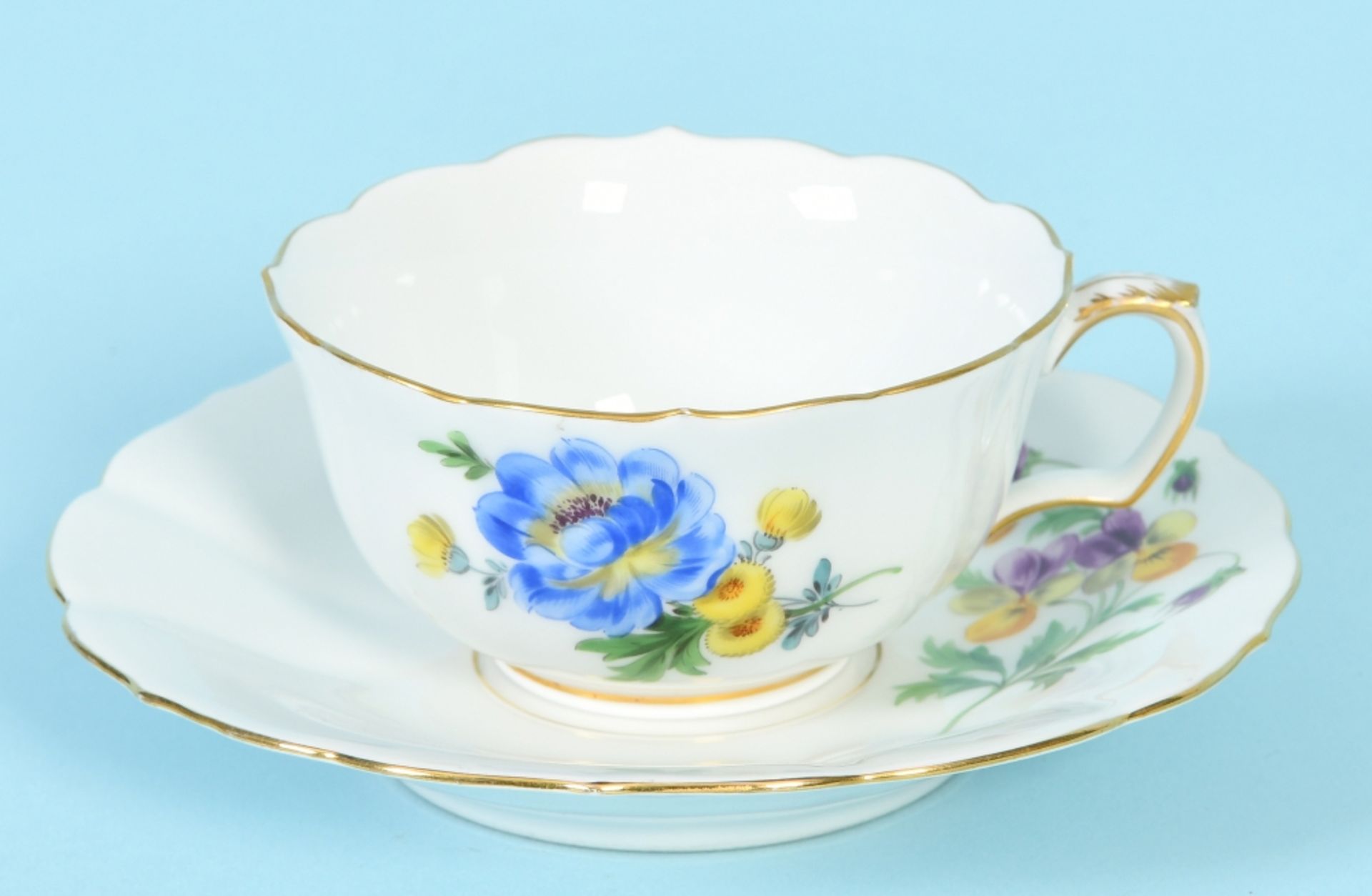 Teetasse mit Untertasse "Schwerter Meissen" - Image 2 of 2