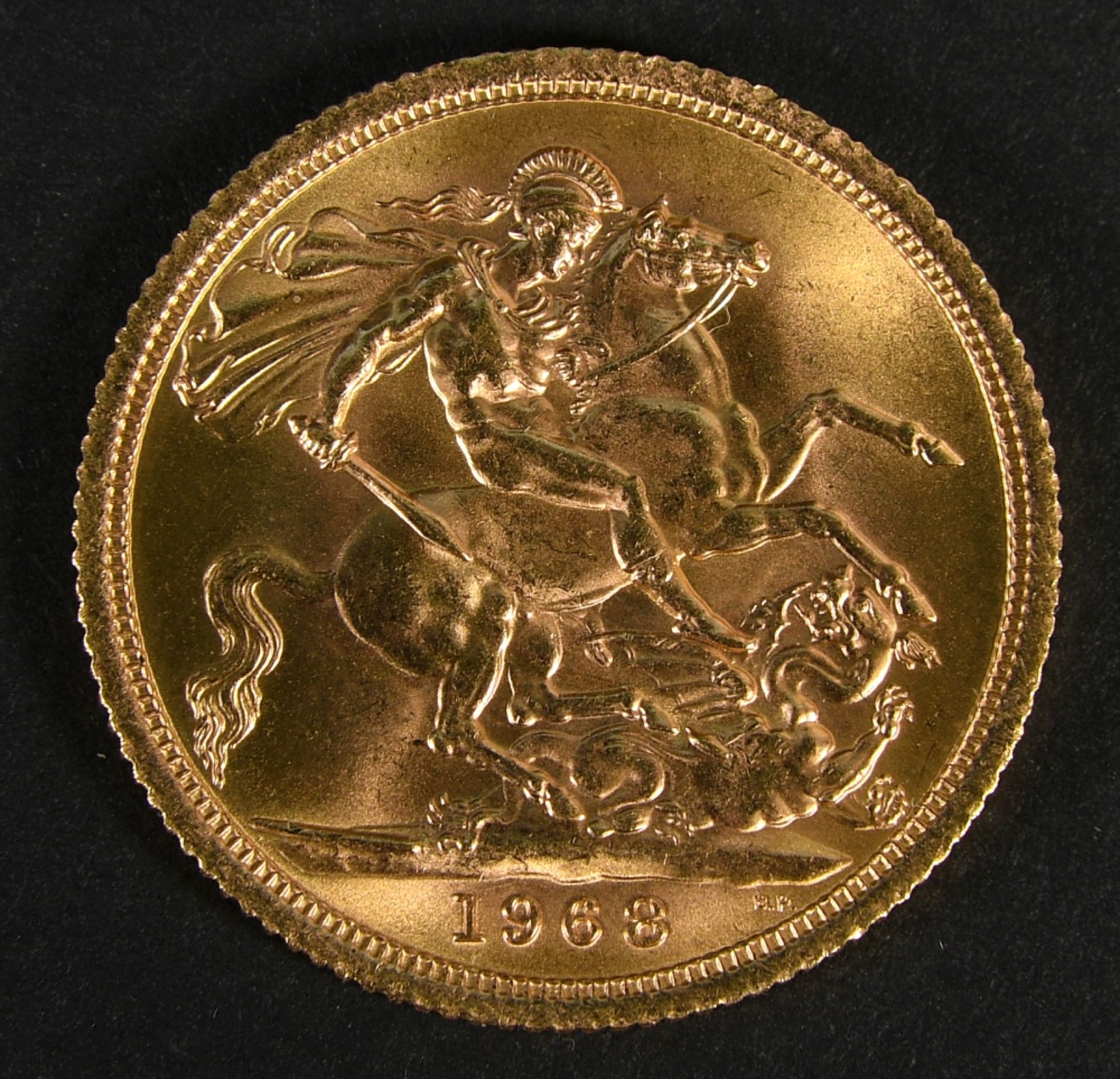 Münze - Goldmünze "1 Sovereign 1968" - Image 3 of 3