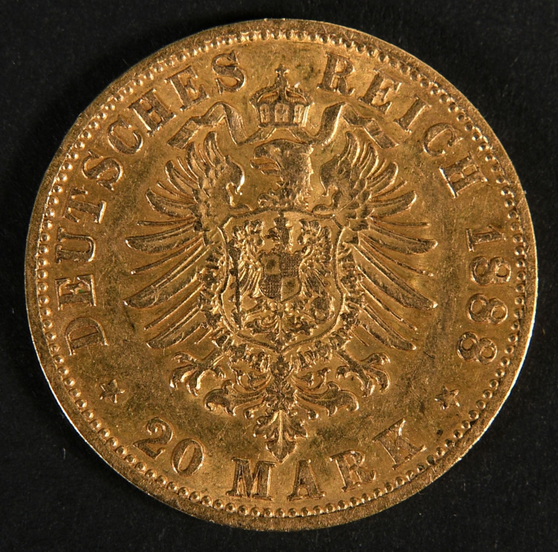 Münze - Goldmünze "20 Mark 1888" - Image 3 of 3