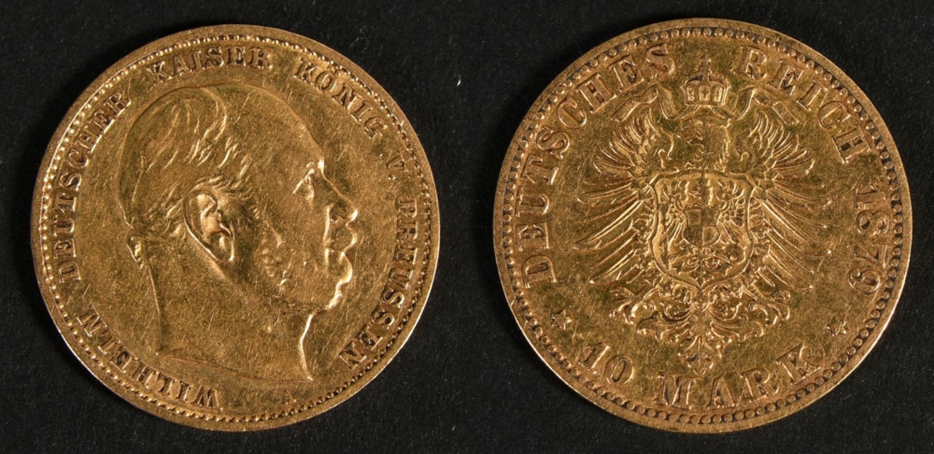 Münze - Goldmünze "10 Mark 1879"