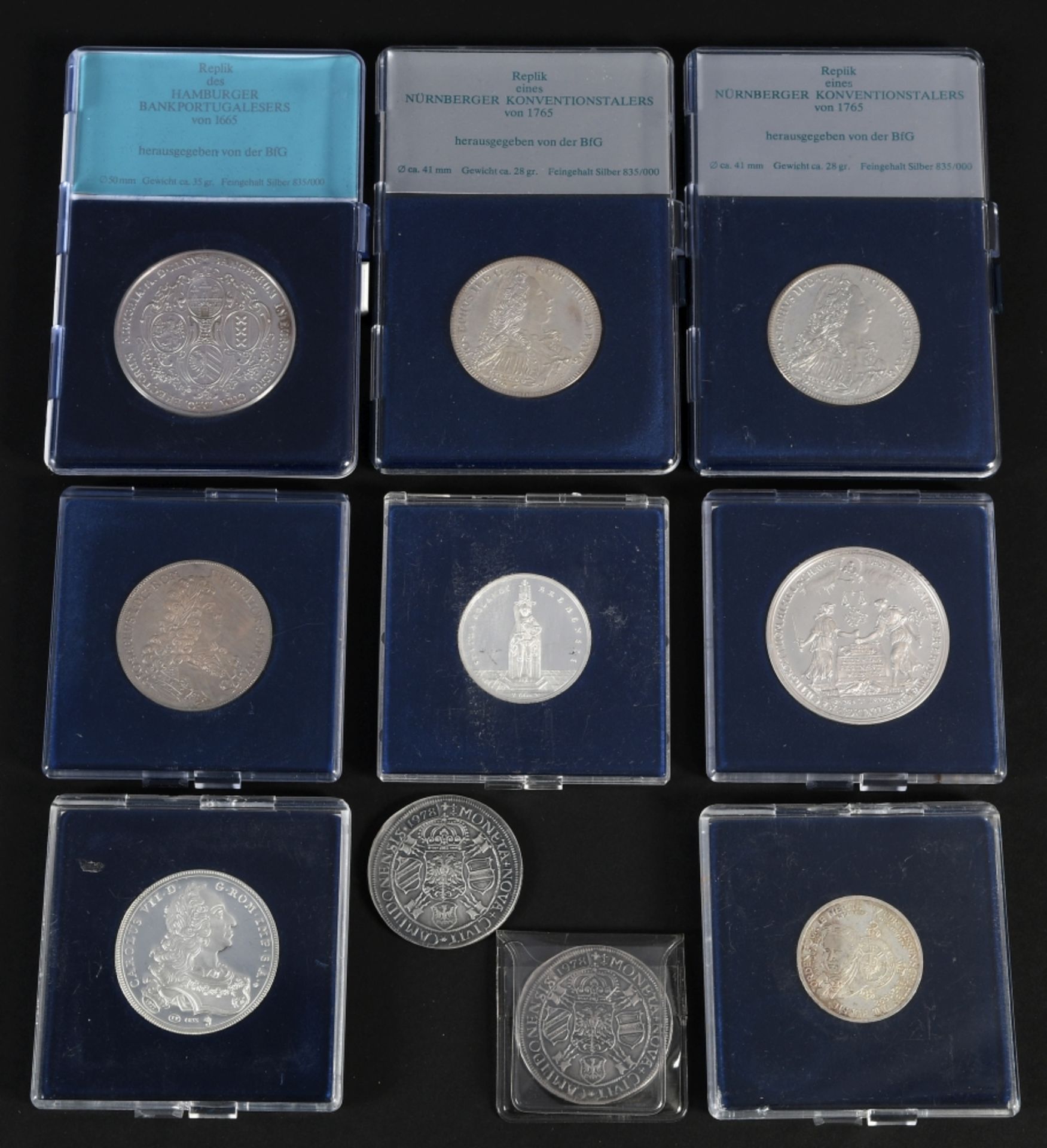 Münzen, 8 Stück - Silbermünzen - Image 5 of 7