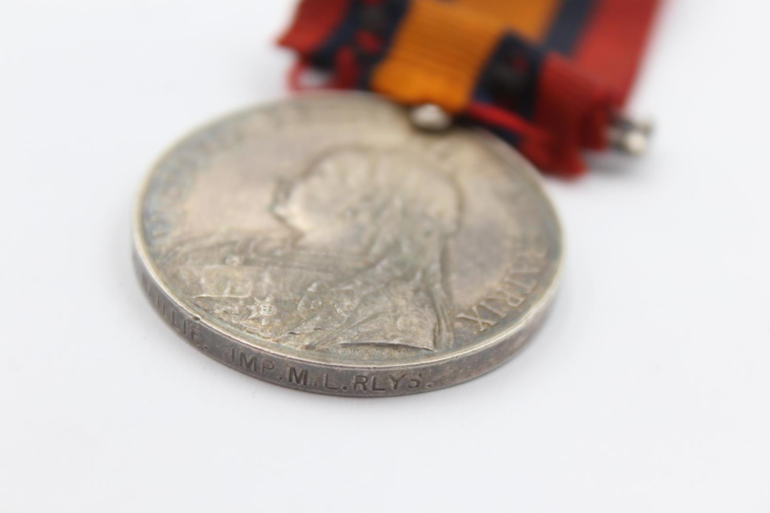 BOER WAR Queens South Africa MEDAL To H.Baillie Imperial Military Railways - Image 5 of 5