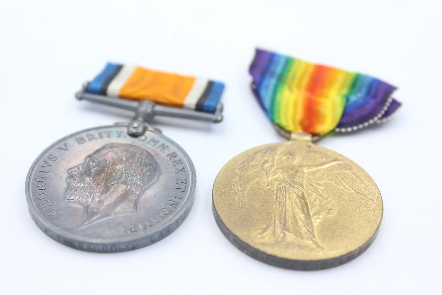 WW1 Medal Pair To 13641 PTE F.Threadgold - Lancashire Fusiliers