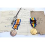 WW1 Medal Pair w/ Original Paperwork Etc All Relating To 45534 GNR A Seymour RA