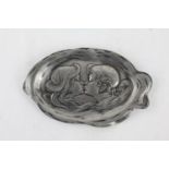 Vintage / Antique Pewter Art Nouveau Dish Inc 196