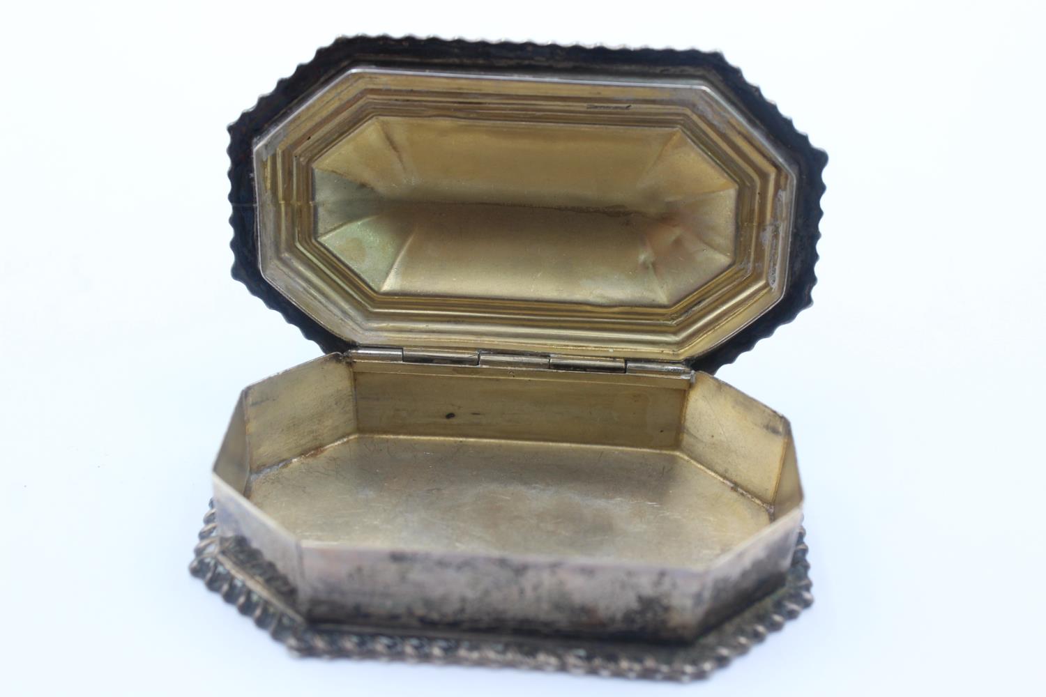 Antique Hallmarked 1876 Birmingham STERLING SILVER Snuff / Trinket Box (67g) - Image 5 of 5