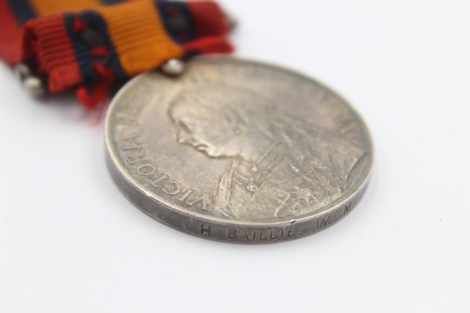 BOER WAR Queens South Africa MEDAL To H.Baillie Imperial Military Railways - Image 4 of 5