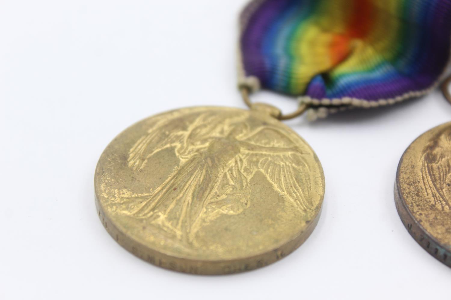 4 x WW1 Victory MEDALS Named Inc To 1882 PTE E.Simpson - Cheshire Regiment Etc - Image 2 of 7