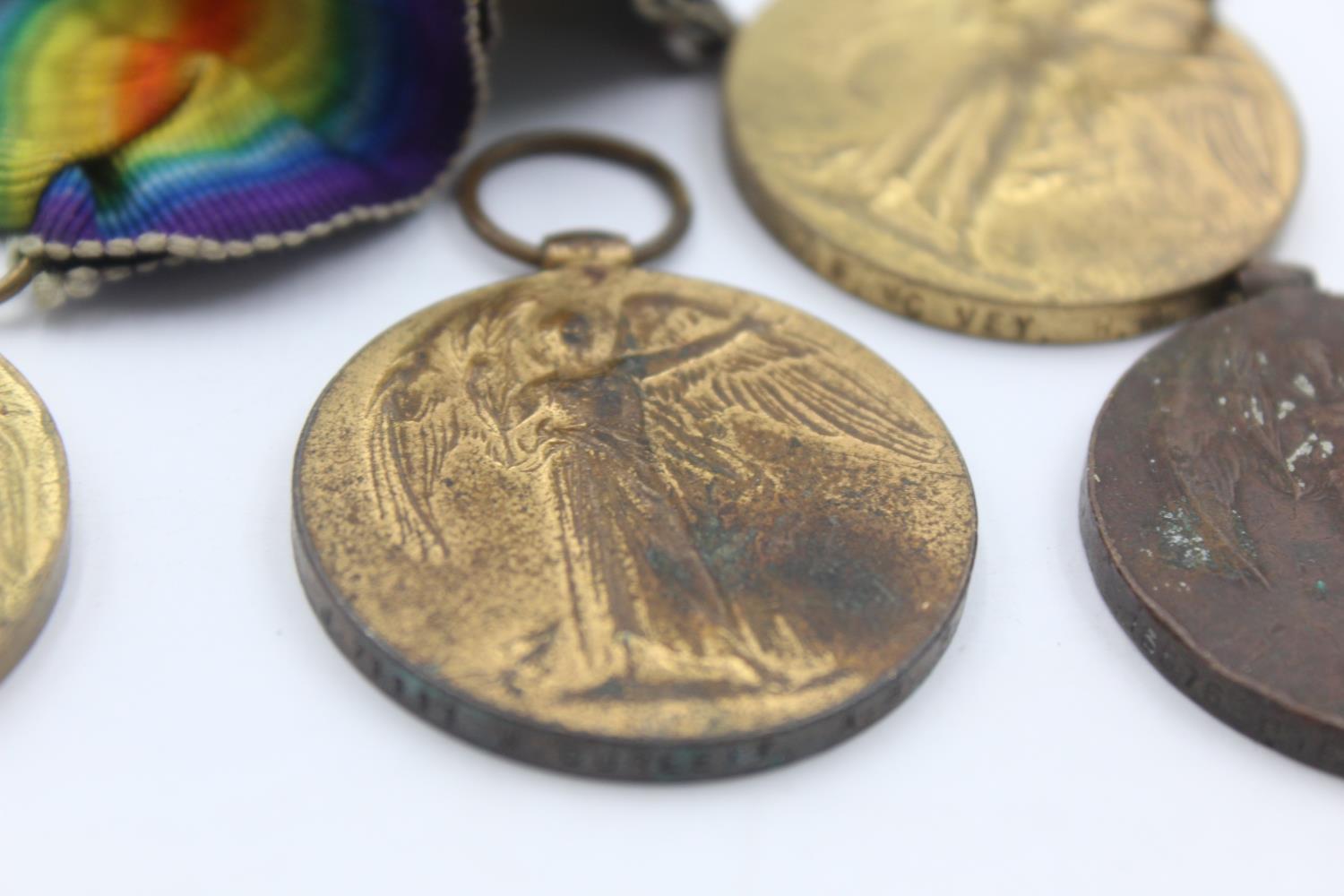 4 x WW1 Victory MEDALS Named Inc To 1882 PTE E.Simpson - Cheshire Regiment Etc - Image 3 of 7