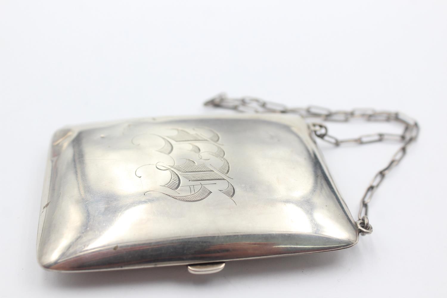 Antique / Vintage Stamped .925 STERLING SILVER Ladies Coin Purse / Bag (68g)