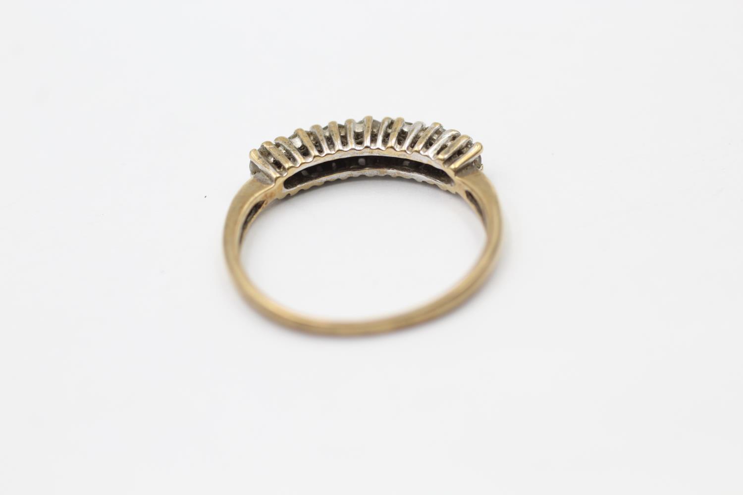 9ct gold vintage diamond dress ring (1.4g) size L - Image 5 of 5